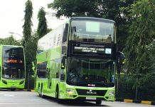 新加坡三門巴士投入服務 新加坡12.8米三門MAN A95首天服務 (Ida Lee攝)