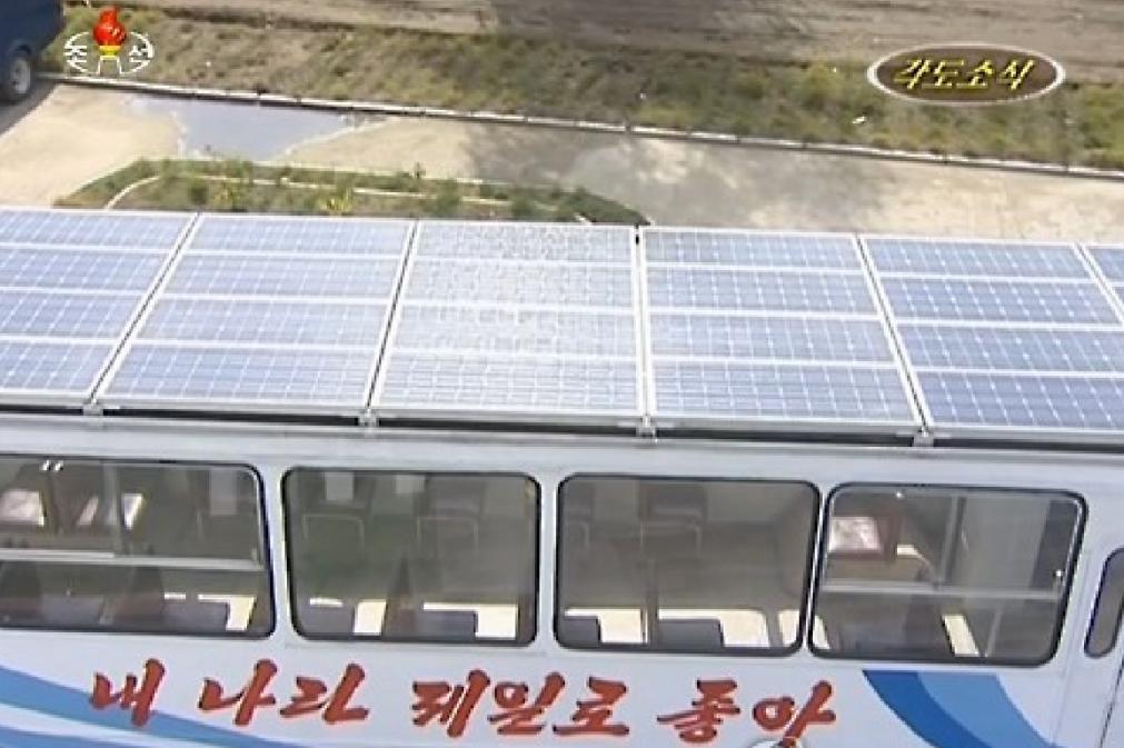 North Korea introduces solar powered buses