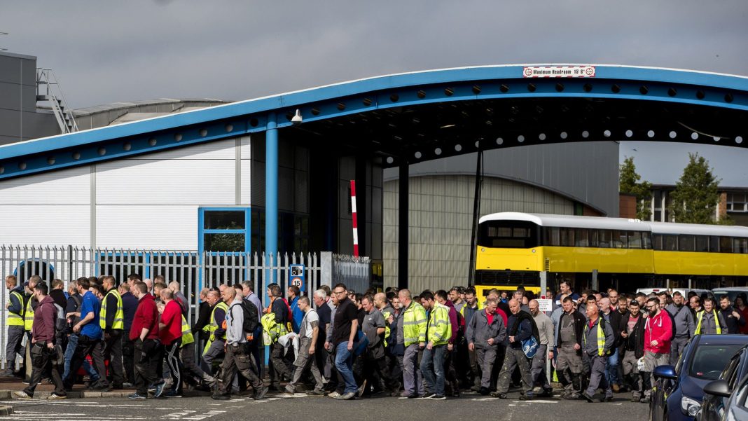 Wrightbus Ballymena Factory administration 2019